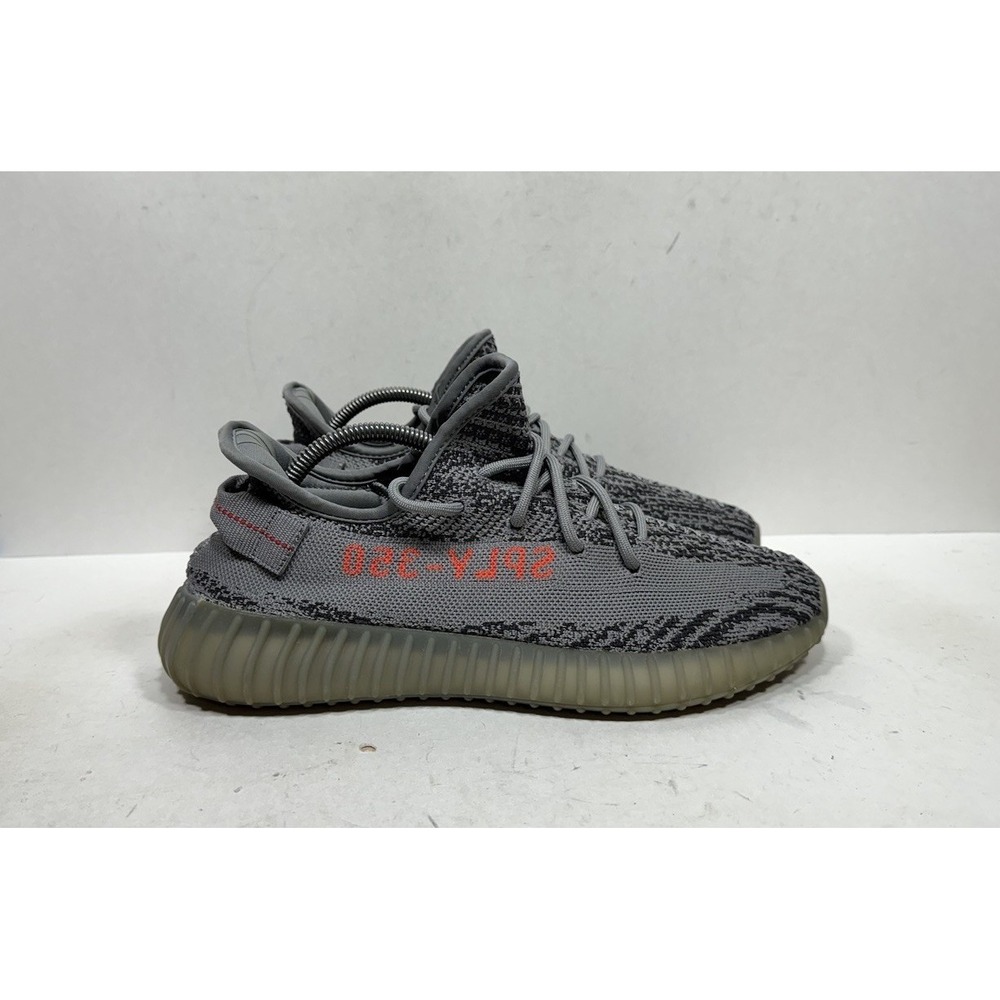 Adidas Yeezy Boost 350 V2 Beluga 2.0 Grey Orange Men's 9.5 AH2203 Sneaker Shoes